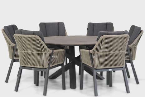Lifestyle Verona/Ancona 150 cm dining tuinset 7-delig