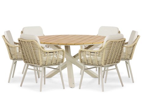 Coco Antoni/Ancona 150 cm dining tuinset 7-delig