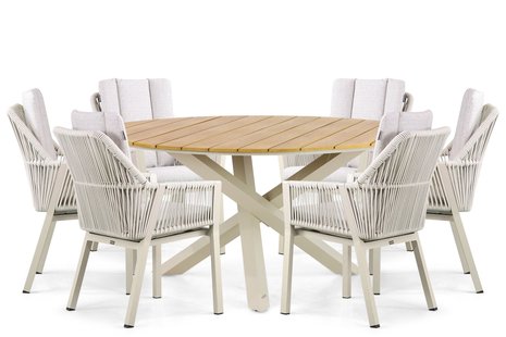 Lifestyle Verona/Ancona 150 cm dining tuinset 7-delig