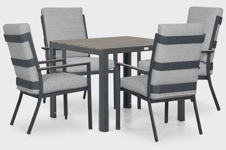 Lifestyle Lecce/Young 92x92 cm dining tuinset 5-delig