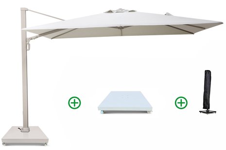 Camello Luna zweefparasol 3.5x2.6 m (incl. voet en hoes)