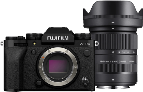 Fujifilm X-T5 Zwart + Sigma 18-50mm f/2.8 DC DN Contemporary