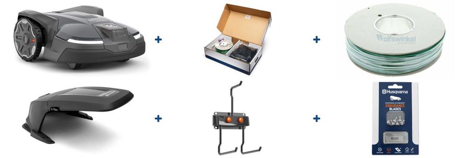 Husqvarna 450X NERA Automower Actie Bundel Installatie met Draad!