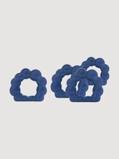 Handgemaakte servetringen Porto van keramiek, 4-delig