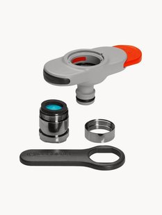 Tuinslangconnectorset voor binnenkranen, 4-delig