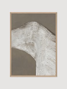 Handgeschilderd ingelijst canvas Raw Shape I