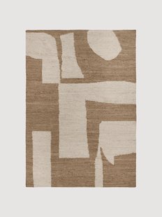 Handgeweven laagpolig wollen vloerkleed Piece