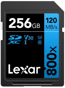 Lexar sdhc blue uhs-i 800x 256gb v10