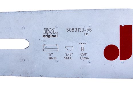 Jonsered zaagbl. 38cm breed 3/8 1.5 56