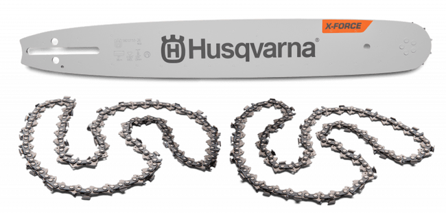 Husqvarna Zaagblad &amp; 2x Zaagketting X-Cut SP33G Set - 38CM .325'' 1,3mm 64 Schakels