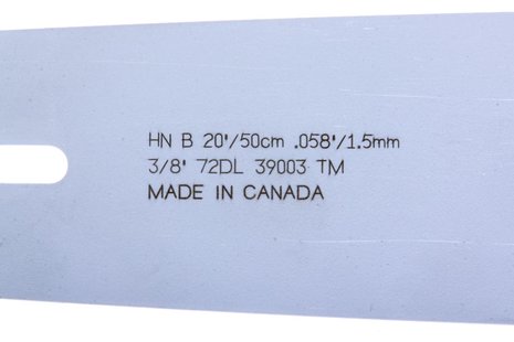 Bar x-tough 20" 3/8" 1.5 lm 72