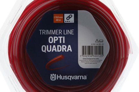 Husqvarna opti quadra ø3.0mm 48m rood