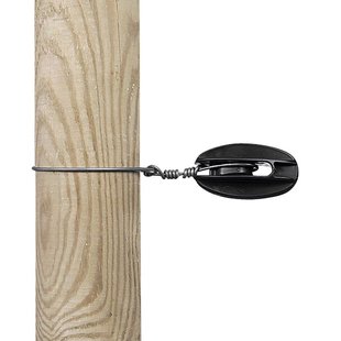 Gallagher Hoekisolator S Versterkt Zwart (5 stuks) - Versterkte isolator voor hoeken in afrasteringen