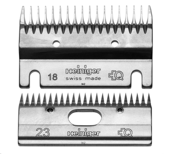 Heiniger Messenset 18/23 – Scheermessenset voor runderen met zeer vuile vachten