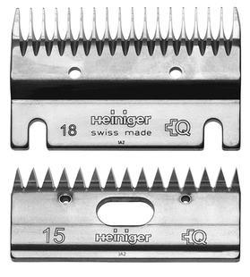 Heiniger Messenset 18/15 – Scheermessenset voor runderen met dikke of lange vacht