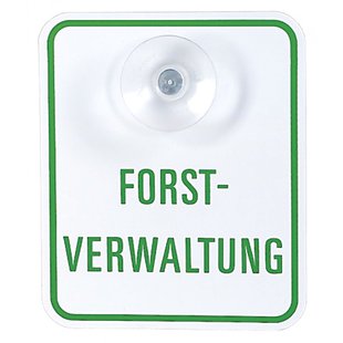 Autobordje pvc tekst: forstverwaltung