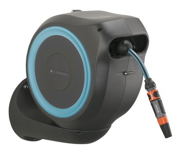 Gardena wandslangenbox 15 rollup s blauw