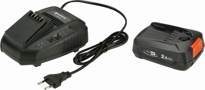 Gardena startset p4a qc+1x2,5ah