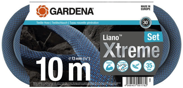 Gardena Textielslang Liano™ Xtreme 10 Meter Set
