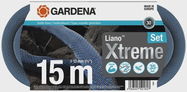 Gardena textielslang Liano™ Xtreme 15 Meter Set