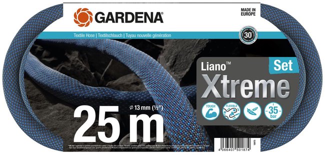 Gardena Textielslang Liano™ Xtreme 25 Meter Set