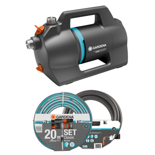 Gardena Besproeiingspomp 4300 Silent – 4300 liter/uur - 4,3 Bar met aanzuig- en tuinslang
