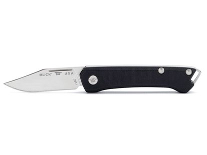 Buck saunter black clip point pe