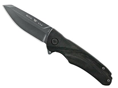 Buck sprint ops pro black canvas micarta