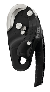 Petzl RIG 10–11.5 mm Black – Zelfremmend afdaalapparaat voor DMR en rope access