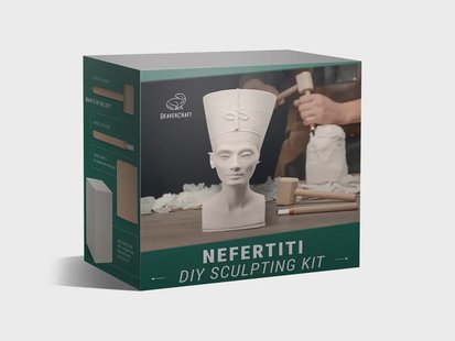 Beavercraft Nefertiti DIY Beeldhouwkit Creatieve Gipsbeeld Set