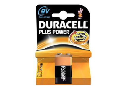 Duracell pluspower 9v batterij