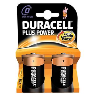 Duracell plus power d batterijen