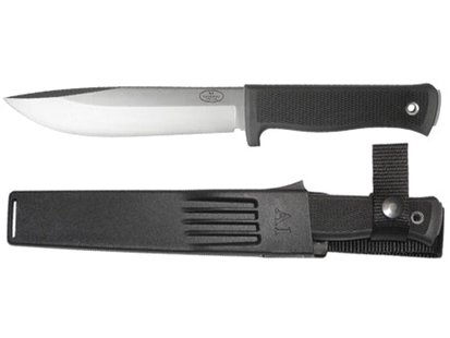 Fällkniven army survival knife, left han