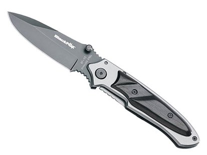 Black fox pocketknife black finish met s