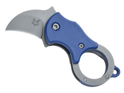 Fox mini-ka folding blue w. sandblasted