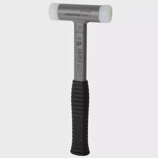 Halder SUPERCRAFT 3377030 stalen steel, nylon, terugslagvrije hamer, 30 mm