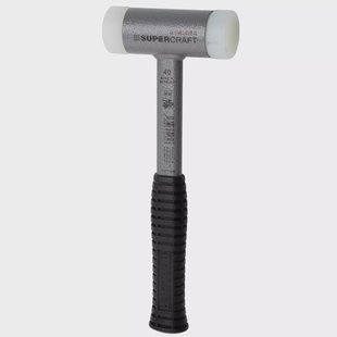 Halder SUPERCRAFT 3377040 stalen steel, nylon, terugslagvrije hamer, 40 mm