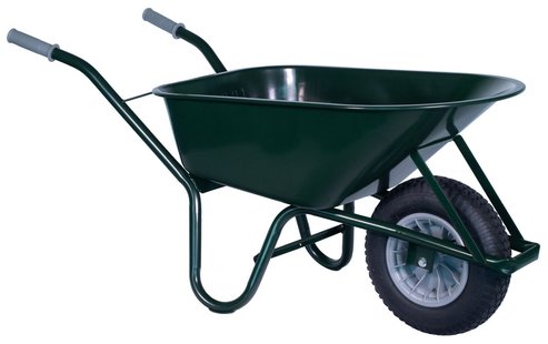 Hummer bouwkruiwagen staal 85l groen