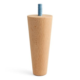 Meubelpoot conisch Ø 5 cm / 3,5 cm en hoogte 15 cm van massief hout (M8)