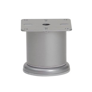 Stalen meubelpoot grijs rond ø 6 cm en hoogte 6,8 cm