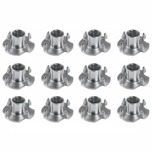 Stalen inslagmoer verzinkt rond ø 1 cm en hoogte 2,5 cm (M10) - 12 stuks