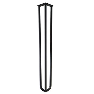 Stalen hairpin zwart hairpin ø 1,6 cm en hoogte 71 cm