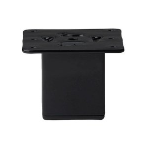 Stalen meubelpoot zwart vierkant 5 bij 5 cm en hoogte 7 cm