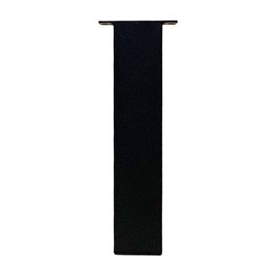 Set stalen rechte tafelpoten zwart vierkant 8 bij 8 cm en hoogte 40 cm (8 x 8 cm) - 4 stuks