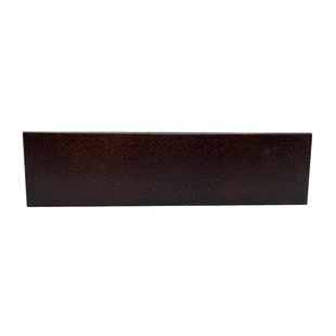 Meubelpoot bruin rechthoek 23 bij 4,5 cm en hoogte 6 cm van massief hout