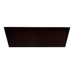Meubelpoot bruin vierkant 16 bij 4,5 cm en hoogte 5 cm van massief hout