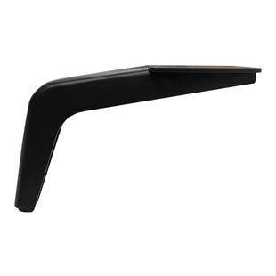 Stalen meubelpoot zwart design 20 bij 4,5 cm en hoogte 12 cm