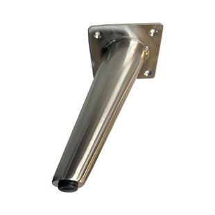 Stalen meubelpoot rvs look conisch ø 5 cm / 2,5 cm en hoogte 18 cm