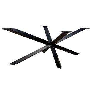 Stalen diamant matrix zwart spinpoot 180 bij 78 cm en hoogte 72 cm (6 x 6 cm)