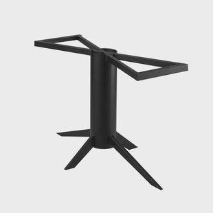 Stalen tafelonderstel zwart kolom 140 bij 73 cm en hoogte 73 cm